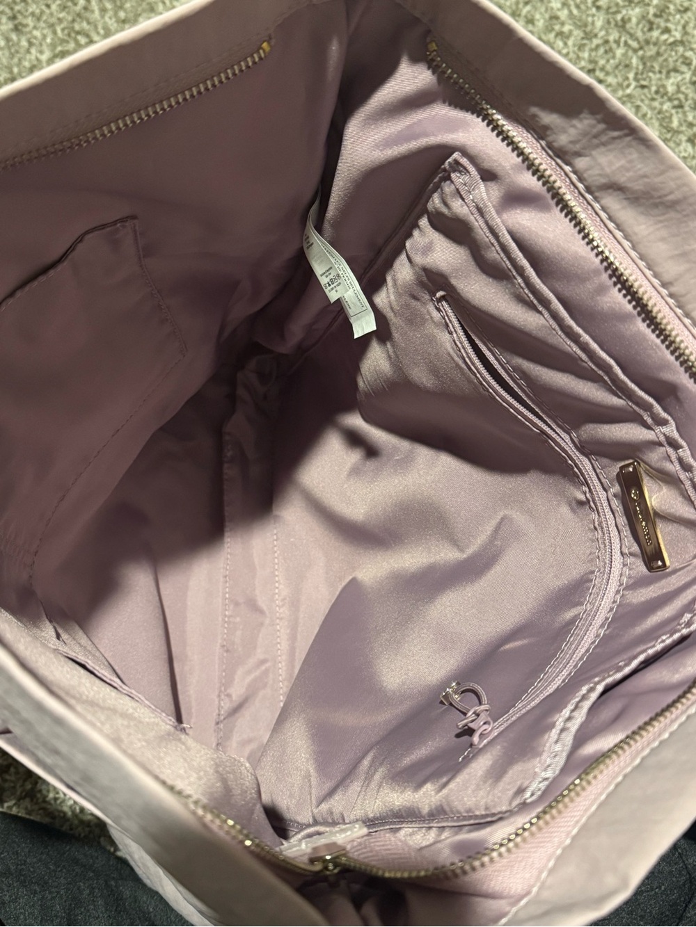 Lululemon Lavender Canvas Tote Bag with Dual Handles - Picture 4 of 9